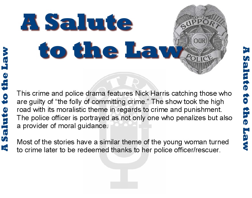 Salute to the Law cover